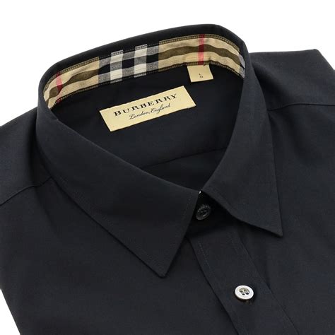 burberry black mens shirt|burberry formal shirt men.